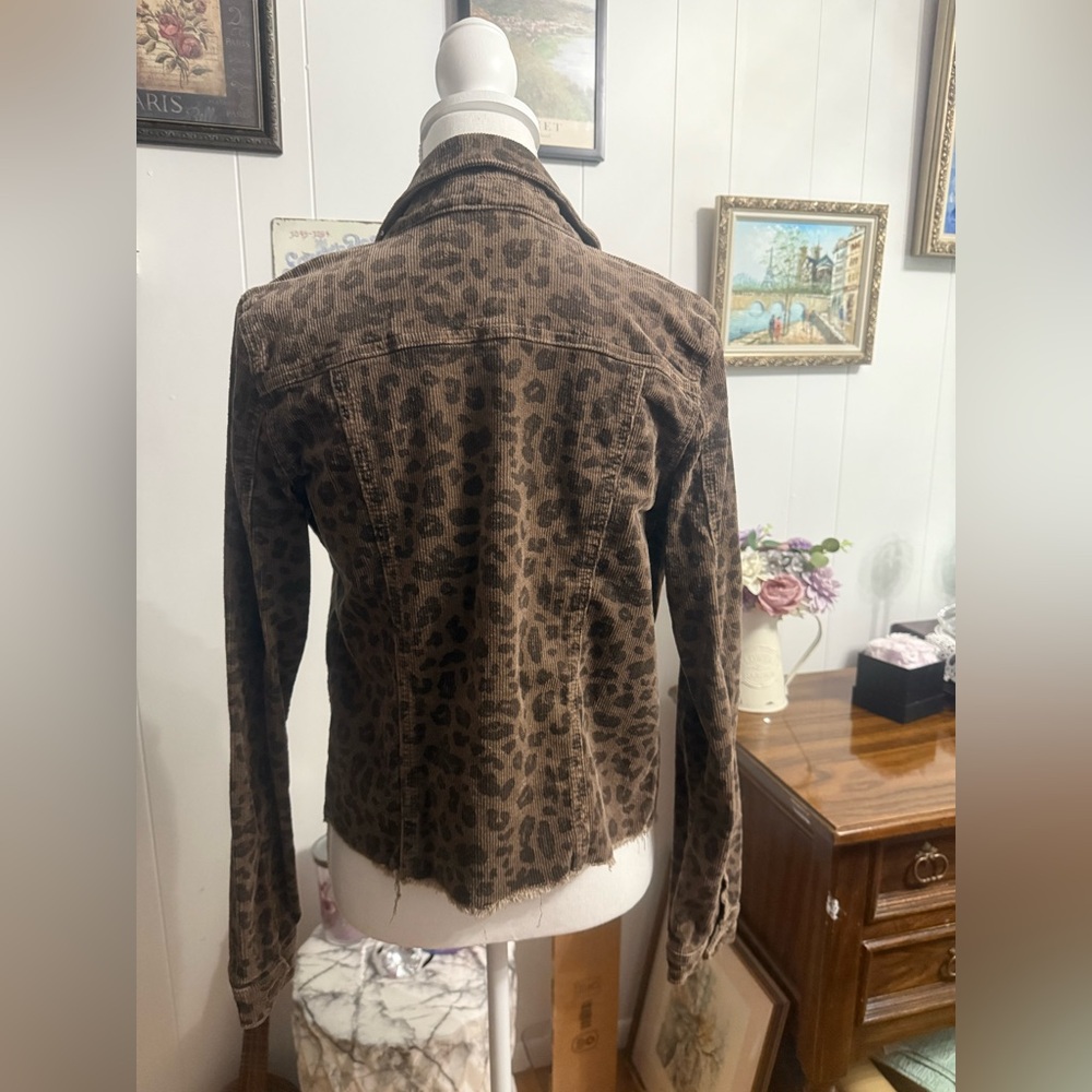 Chic Kut from the Kloth Leopard Corduroy Jacket – Size Small - Picture 4 of 7